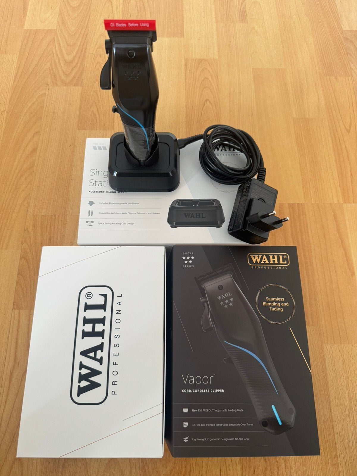 Wahl Vapor Tondeuse + Wahl Oplaadstation | Incl Factuur, Ophalen, Zo goed als nieuw
