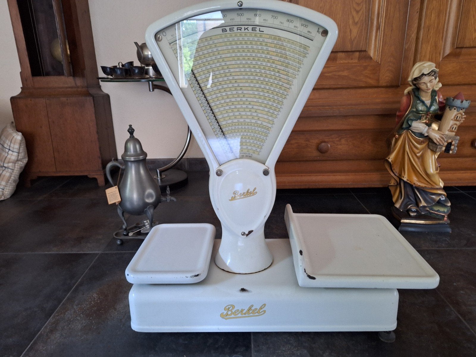Originele Berkel weegschaal - Wit, Ophalen, Gebruikt, Overige typen, Minder dan 50 kg