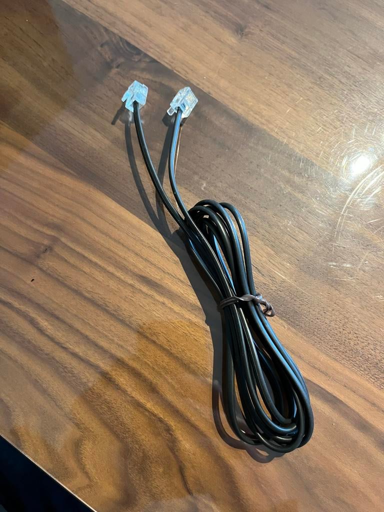 Telefoonkabel / RJ11 kabel, Ophalen of Verzenden, Zo goed als nieuw, Minder dan 2 meter
