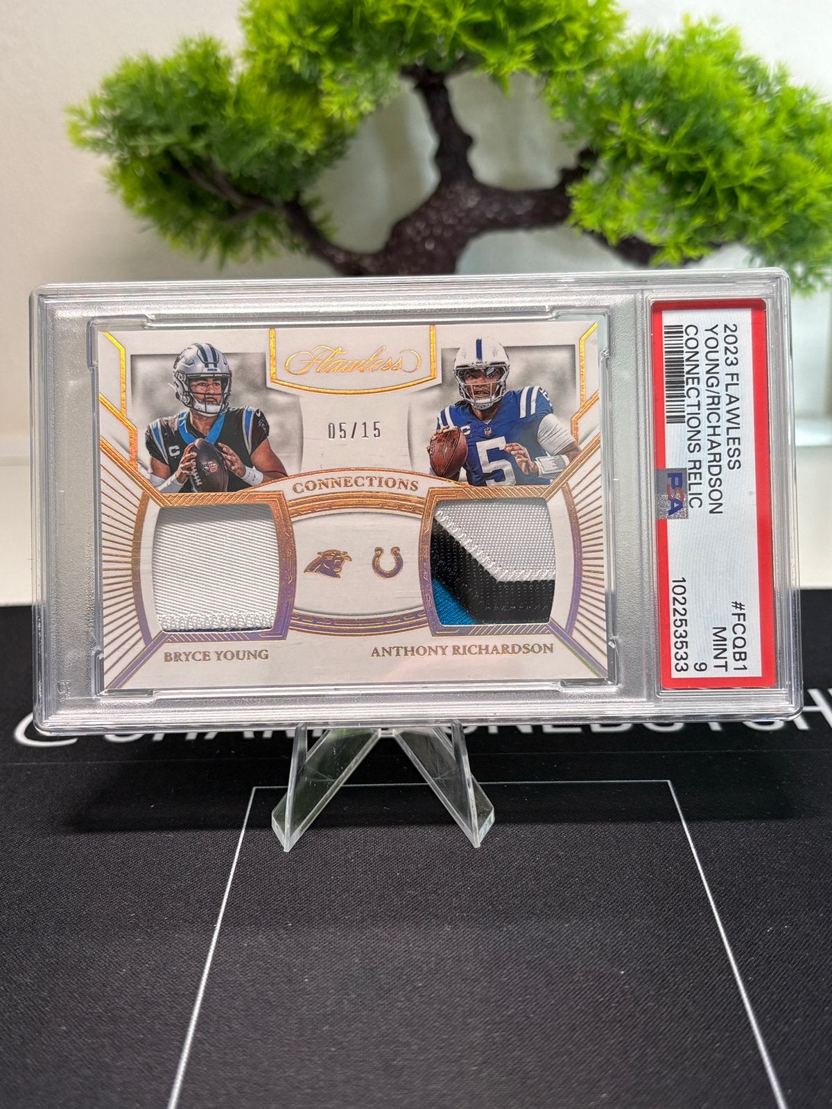 Panini Flawless NFL PSA patch Richardson & Young patch kaart, Hobby en Vrije tijd, Ophalen of Verzenden, Zo goed als nieuw, Plaatje