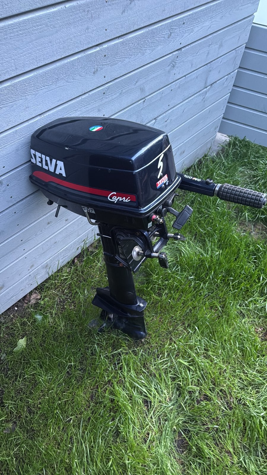 Selva 5pk 2-takt buitenboordmotor - Zo goed als nieuw, Watersport en Boten, Bootonderdelen, Ophalen, Zo goed als nieuw, Motorboot