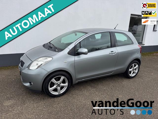 Toyota Yaris 1.3 VVTi Sol, '08 aut., airco, apk 05-2027 !, Stof, 4 cilinders, Elektrische ramen, Origineel Nederlands