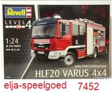 Revell 7452 1:24 Schlingmann HLF 20 VARUS 4X4 modelbouw auto, Auto, Revell, Groter dan 1:32, Nieuw