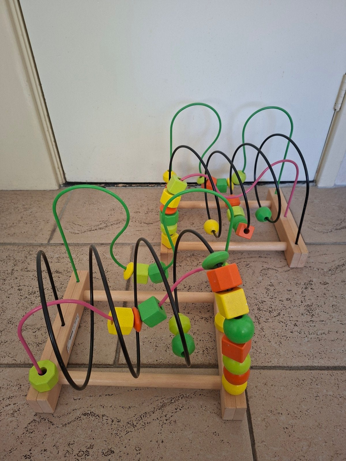 Ikea educatief sensorisch houten kralen doolhof spiraal, Ophalen of Verzenden, Zo goed als nieuw