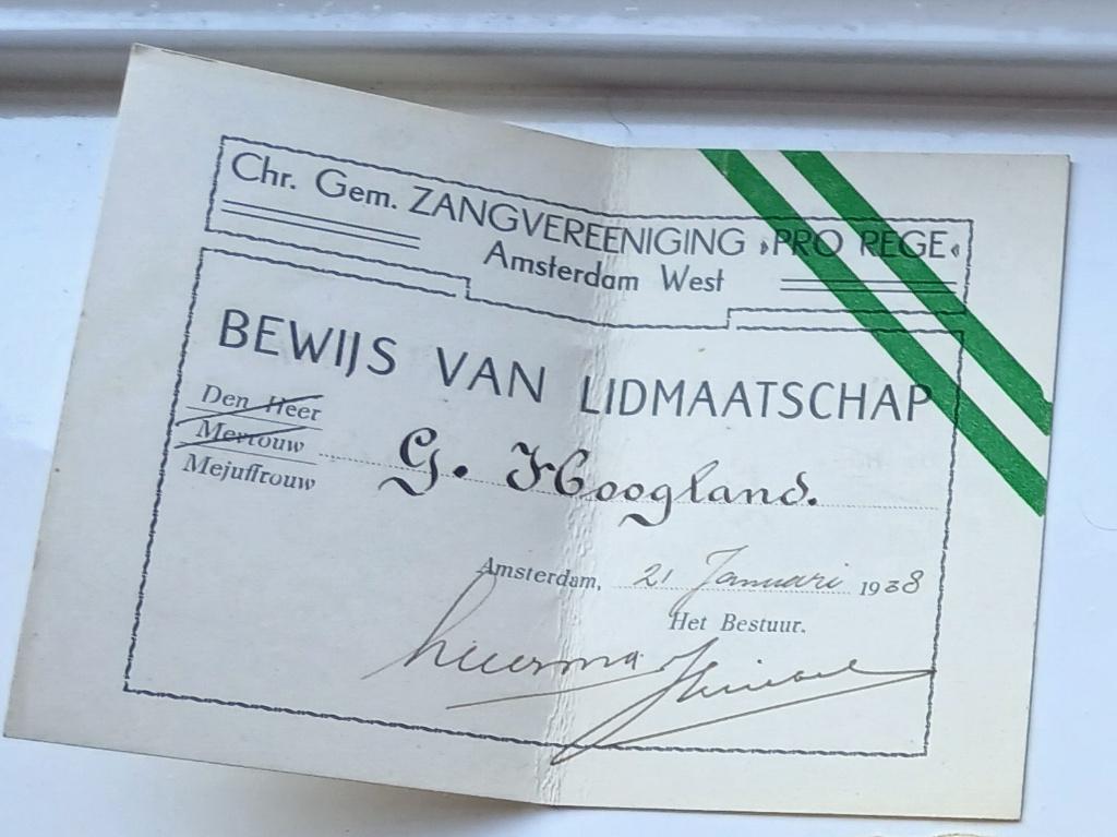 Diploma, Ophalen of Verzenden, Voor 1940, Gebruikt