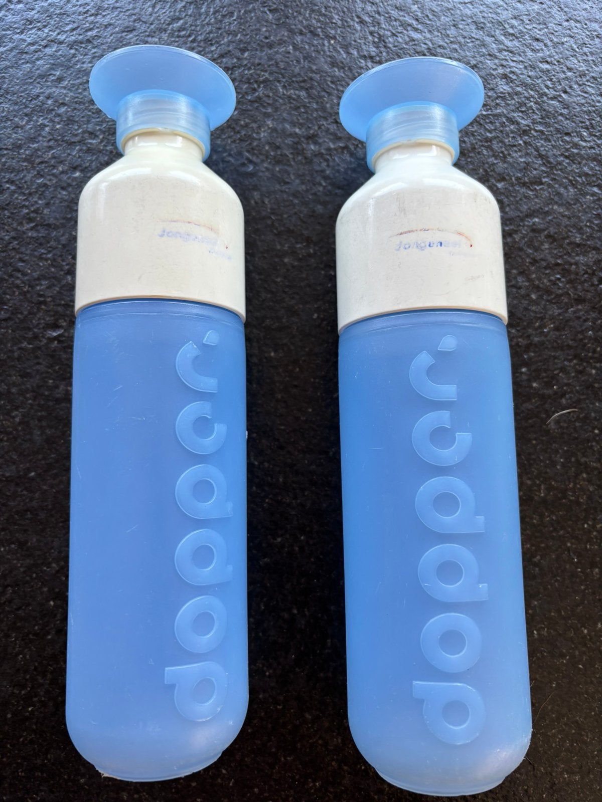 2 x blauwe dopper waterfles, Ophalen of Verzenden, Zo goed als nieuw