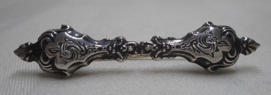Zilveren antieke broche nr.2082, Sieraden, Tassen en Uiterlijk, Antieke sieraden, Verzenden, Zilver, Broche