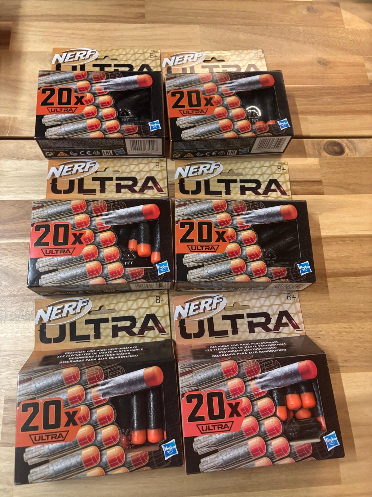6 nieuwe doosjes Nerf Ultra pijltjes (20 stuks per doosje), Ophalen of Verzenden, Hasbro, Nerf@hasbro.com, Nieuw