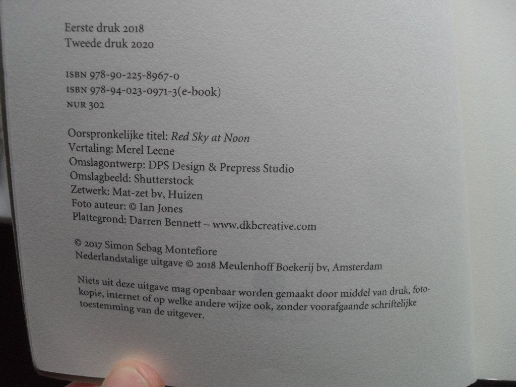 BOEK SIMON SEBAG MONTEFIORE-DE RODE DAGERAAD., Boeken, Gelezen, Europa overig, Ophalen of Verzenden, Simon Sebag Montefiore.