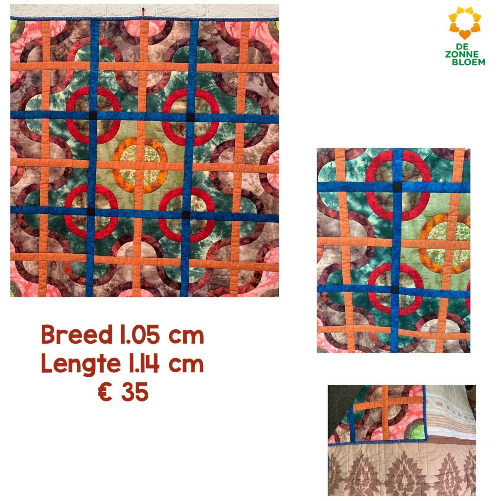 Prachtige handgemaakte quilt - steun de Zonnebloem!, Ophalen of Verzenden