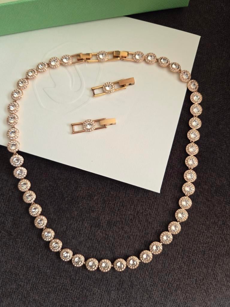 Swarovski Ketting Angelic Collectie - Maat M (38-40 cm), Sieraden, Tassen en Uiterlijk, Kettingen, Overige materialen, Ophalen of Verzenden