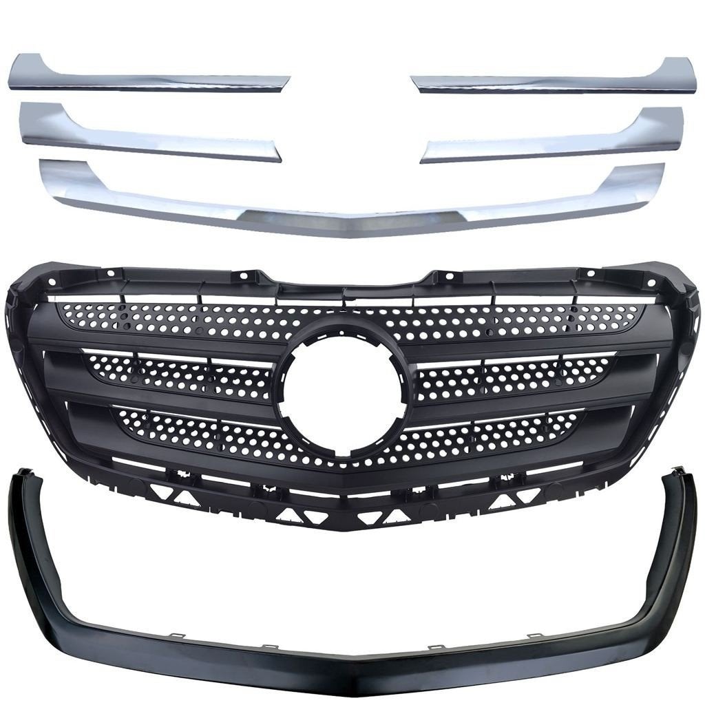 Grill met Frame & Chroom Set Mercedes Sprinter W906 Facelift, Verzenden, Automotive Parts, A.parts@hotmail.nl, Trasmolenlaan 12 3447 GZ Woerden