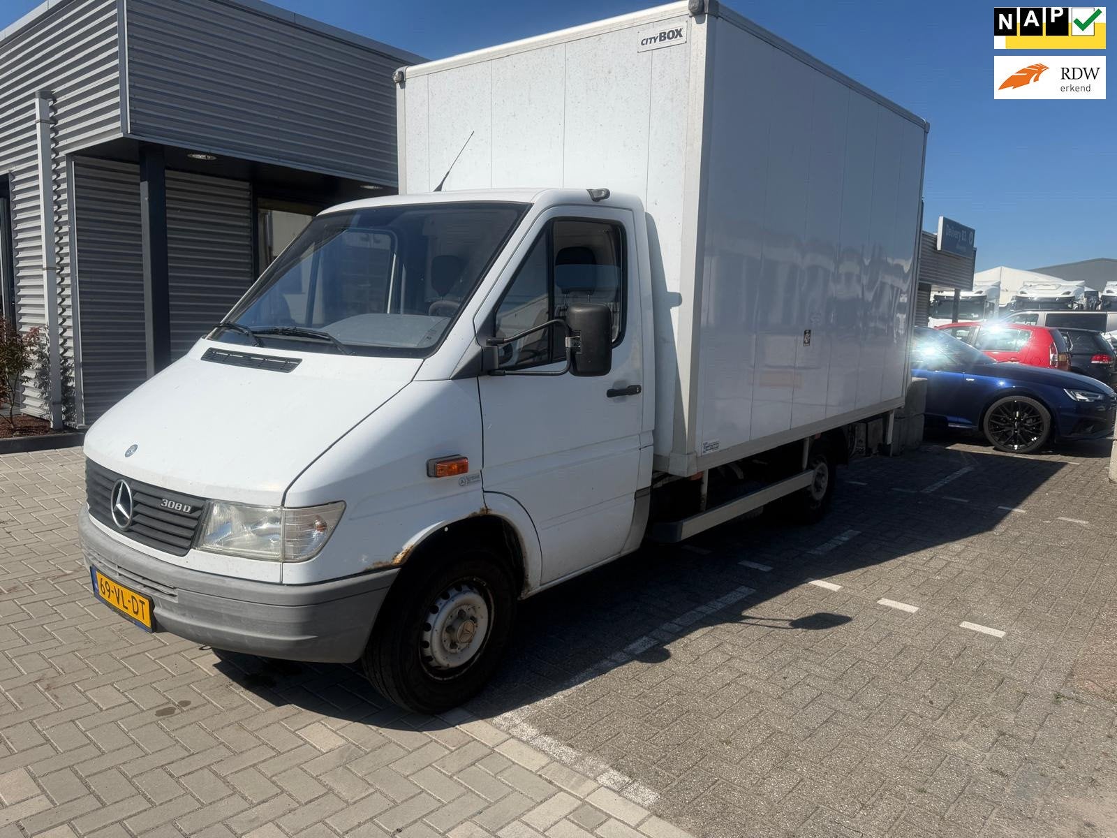 Mercedes-Benz Sprinter 308 D lang - bakwagen - elektrische l, Auto's, Euro 2, Gebruikt, 2299 cc, Bedrijf