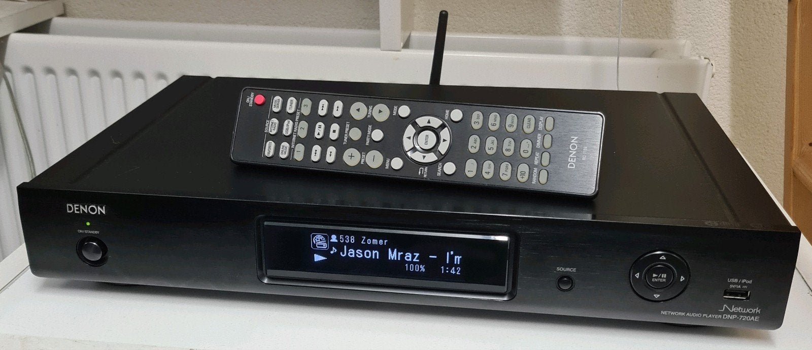 Denon netwerk audio speler dnp-720ae + afstandsbediening, Ophalen of Verzenden