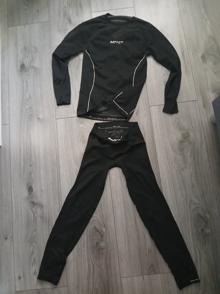 Thermo broek en shirt, Zwart, Overige maten, Ophalen of Verzenden, Gedragen