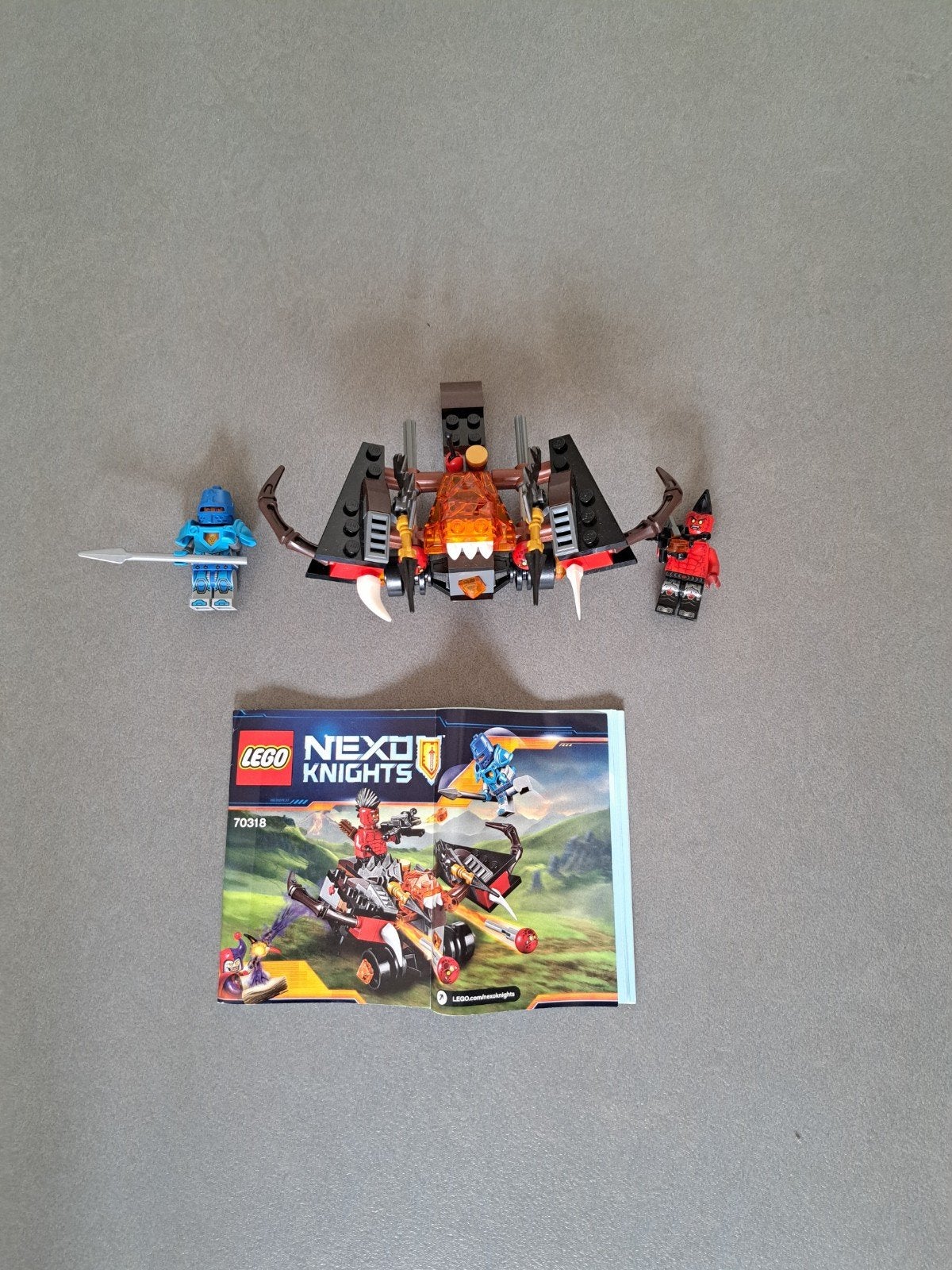 Lego Nexo Knights 70318 - Globlin Katapult, Gebruikt, Lego, Ophalen of Verzenden, Inclusief minifiguren