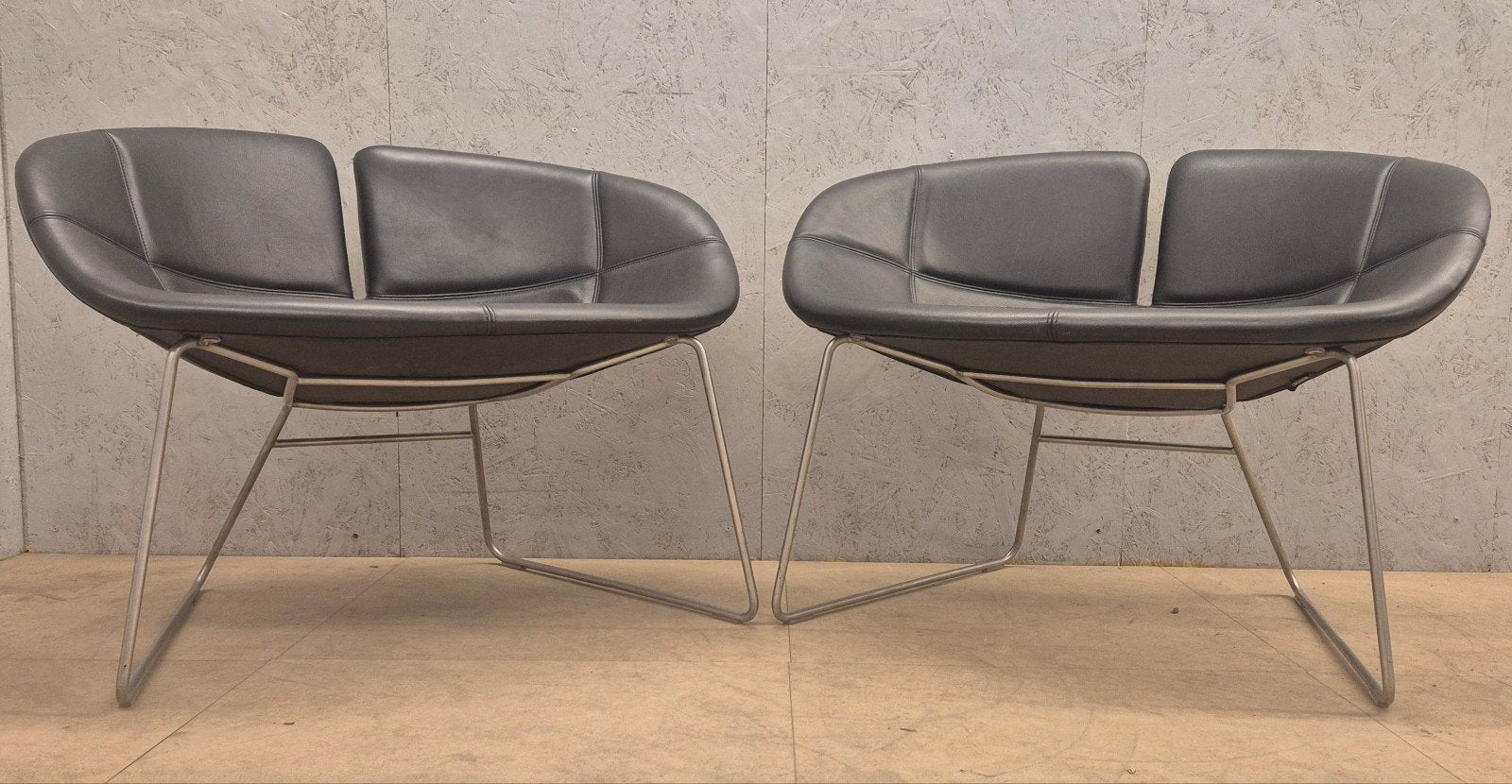 2x Moroso Fjord design fauteuils – Patricia Urquiola, Ophalen, Gebruikt, Twee, Zwart