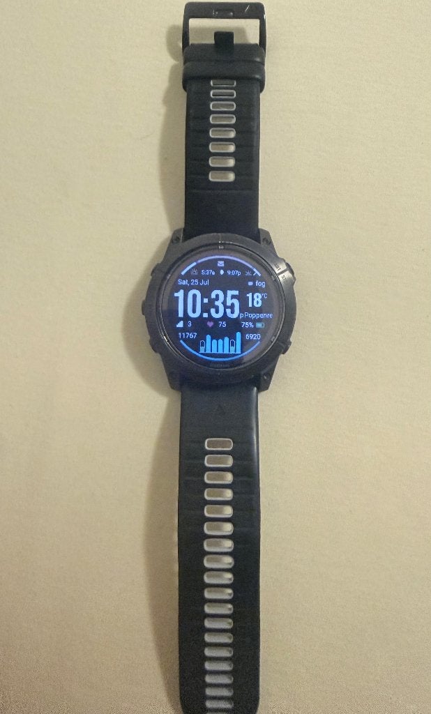 Garmin Fenix 7X Pro Sapphire Solar Multisport GPS Horloge, Conditie, Zwart, Garmin, Ophalen of Verzenden