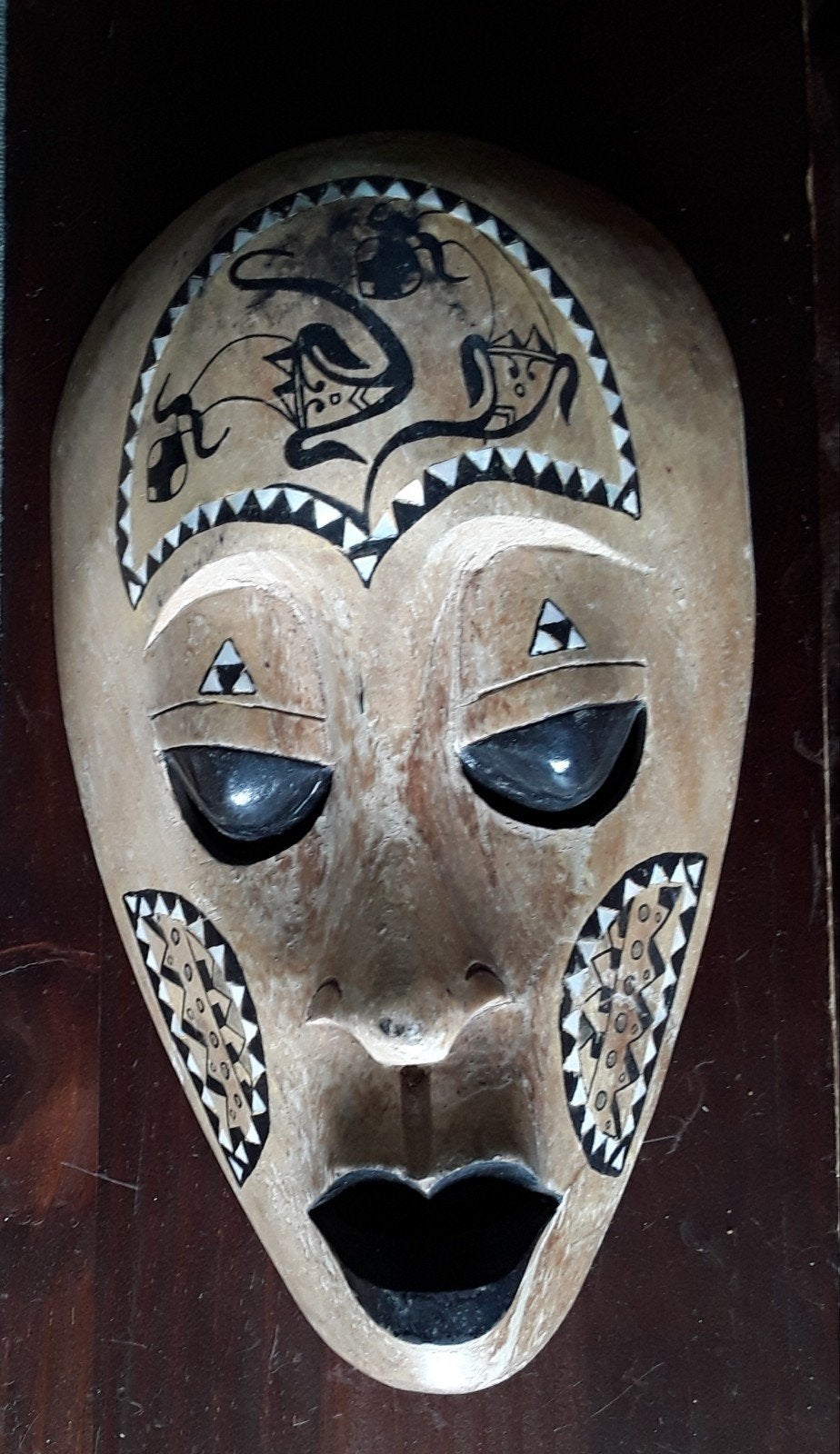 TRIBAL MASKER, Antiek en Kunst, Kunst | Niet-Westerse kunst, Ophalen of Verzenden
