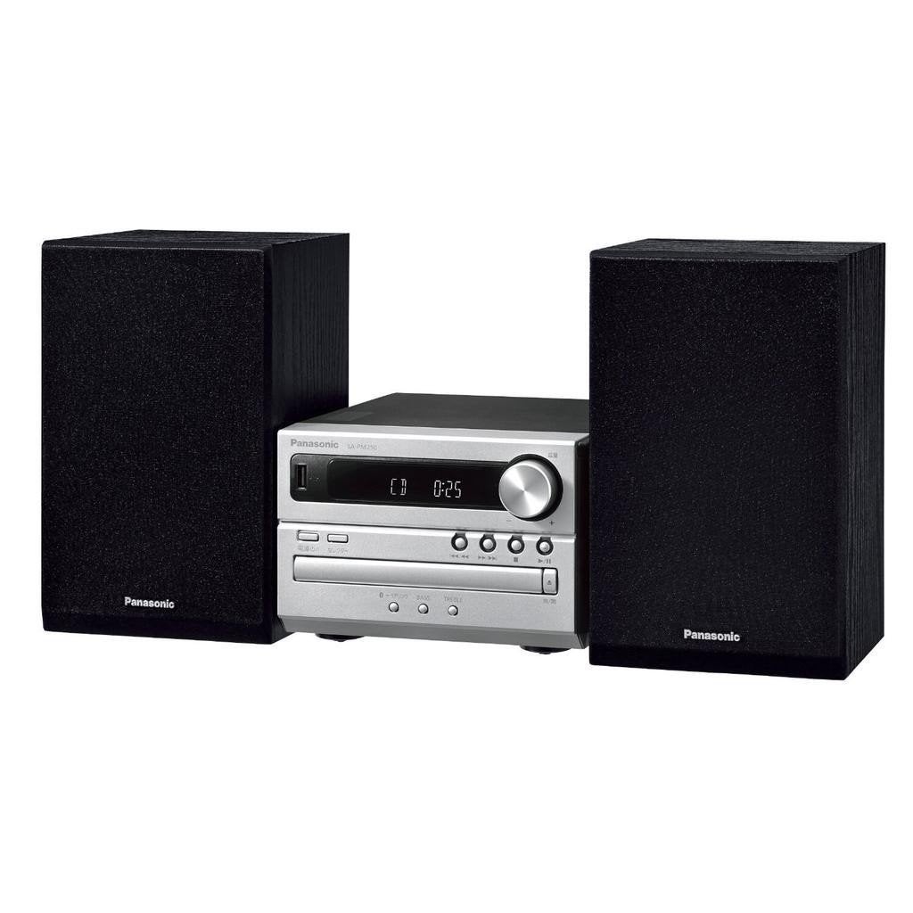 Panasonic SC-PM250 Mini CD Stereo USB Bluetooth Zilver, Audio, Tv en Foto, Stereo-sets, Ophalen, Gebruikt, Tuner of Radio, Overige merken