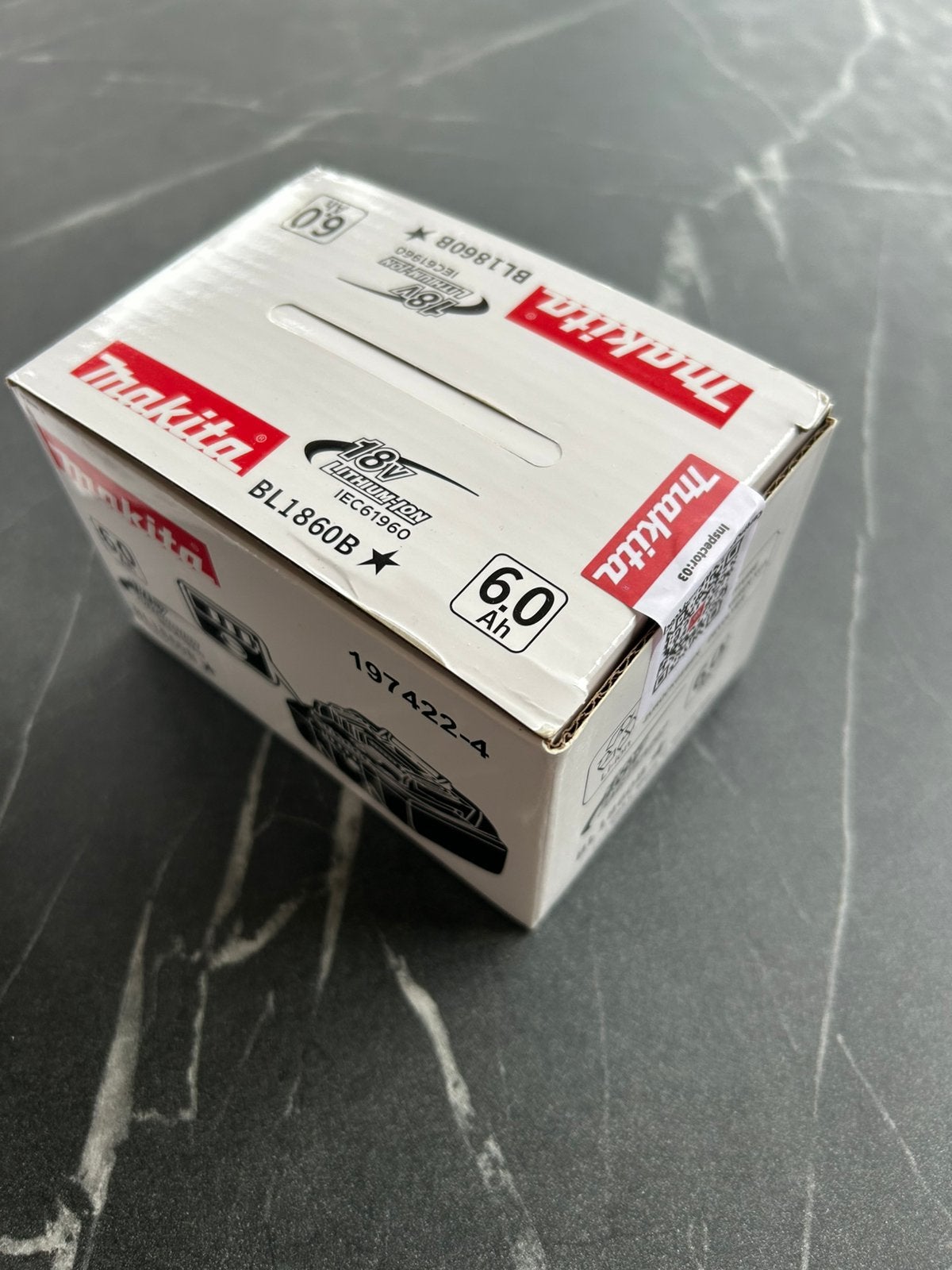 Makita BL1860B 18V 6.0Ah Li-ion accu met stofkapje OP=OP, Ophalen of Verzenden, Nieuw