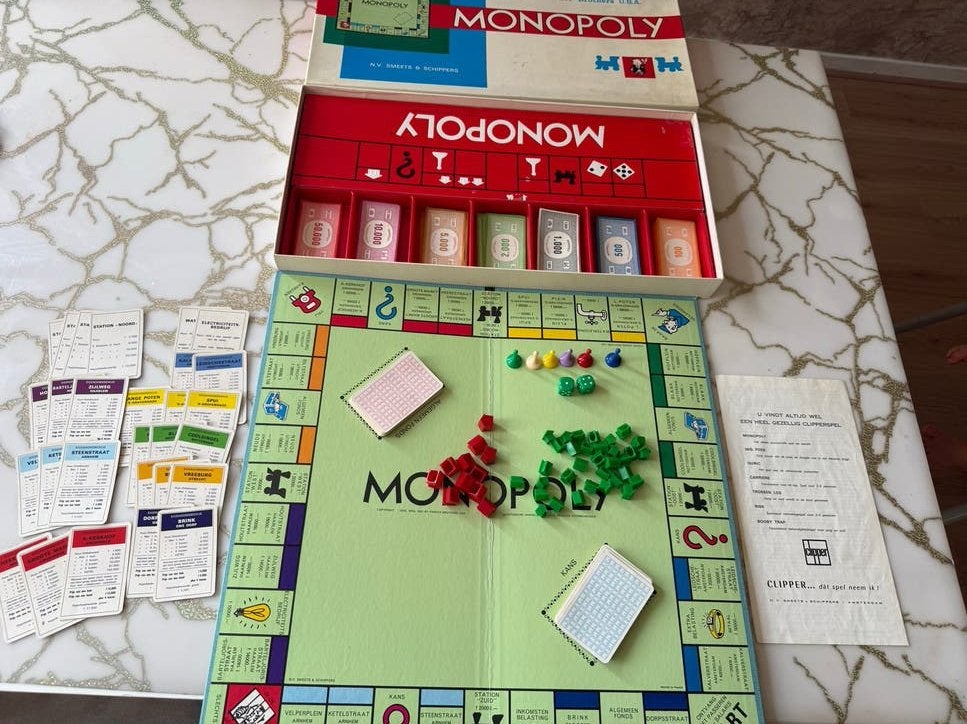 Monopoly Bordspel - Complete Vintage Editie, Hobby en Vrije tijd, Drie of vier spelers, Ophalen of Verzenden, Gebruikt