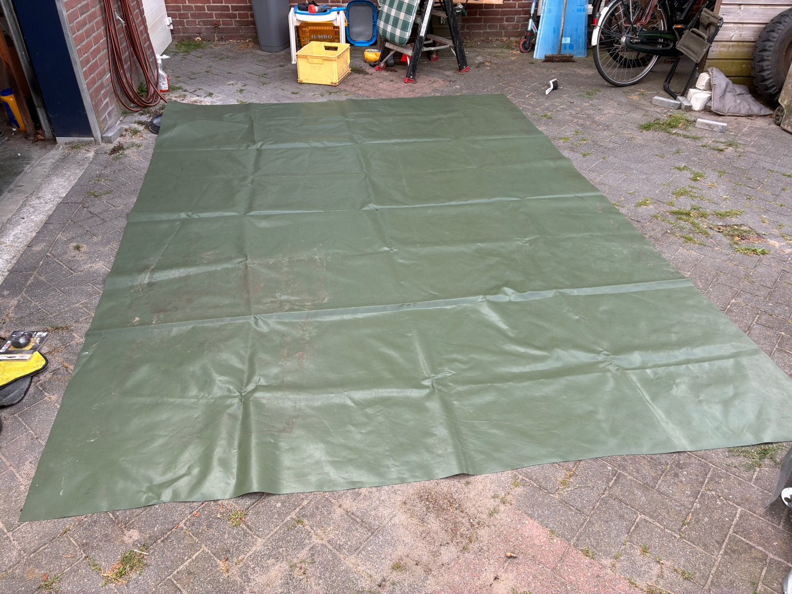 Pvc doek ex leger defensie 4x3, Ophalen, Zo goed als nieuw