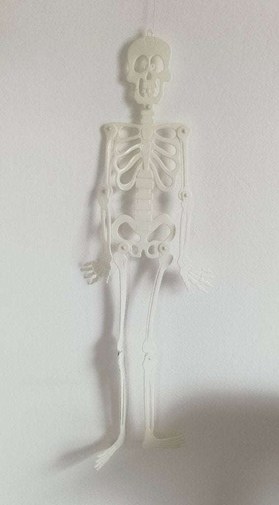 halloween glow in the dark skelet, Ophalen of Verzenden, Gebruikt, Versiering, Halloween of Griezel