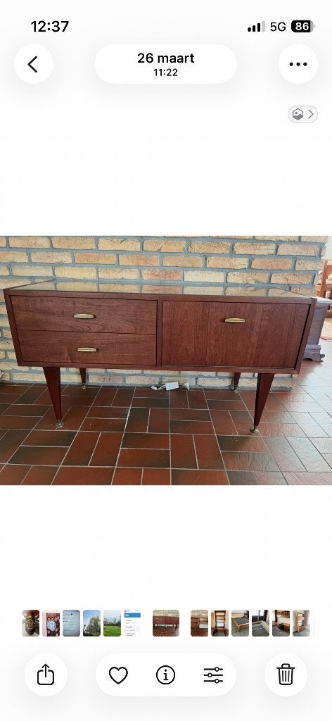 Dressoir Vintage, Huis en Inrichting, Ophalen, 100 tot 150 cm, Zo goed als nieuw, Overige houtsoorten