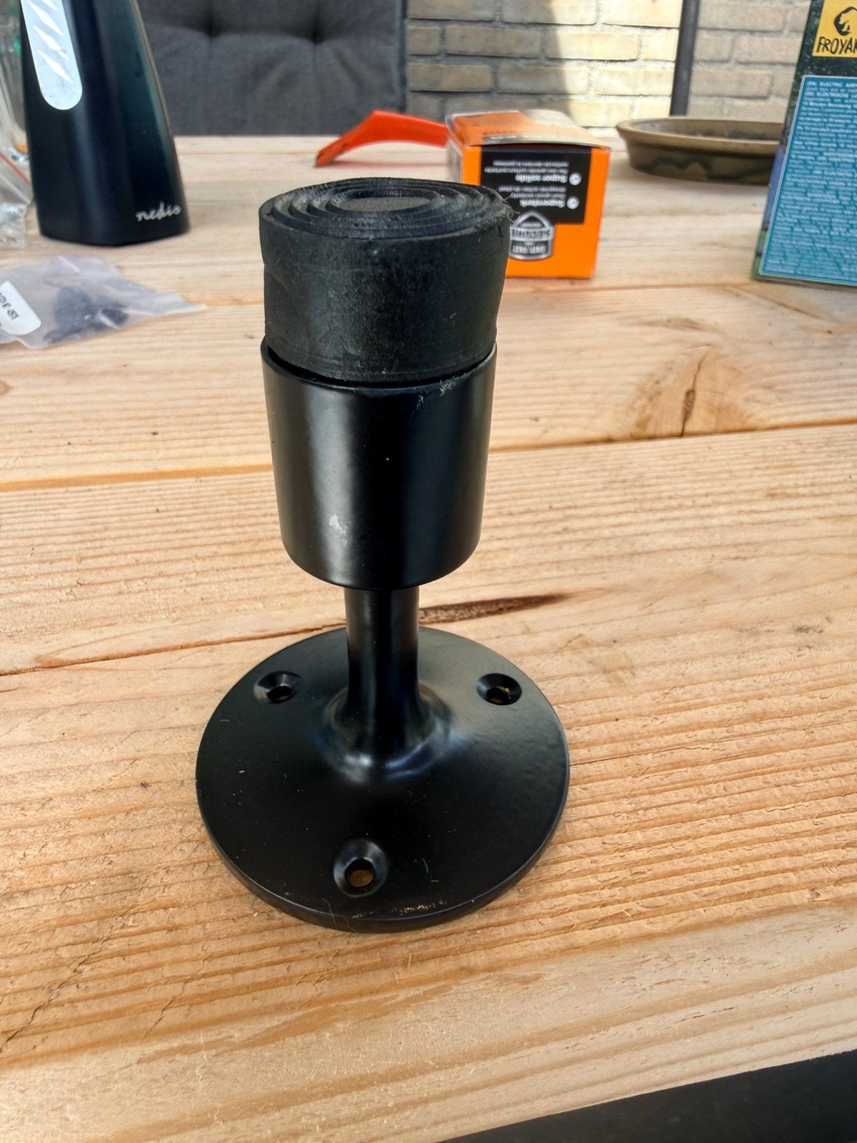 Zwarte deurstopper nieuw, Ophalen of Verzenden, Zo goed als nieuw