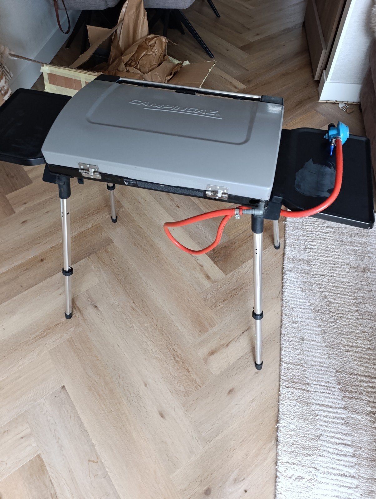 Campingaz Xcelerate 600SG kooktoestel met inklapbare tafel, Caravans en Kamperen, Ophalen of Verzenden, Gebruikt
