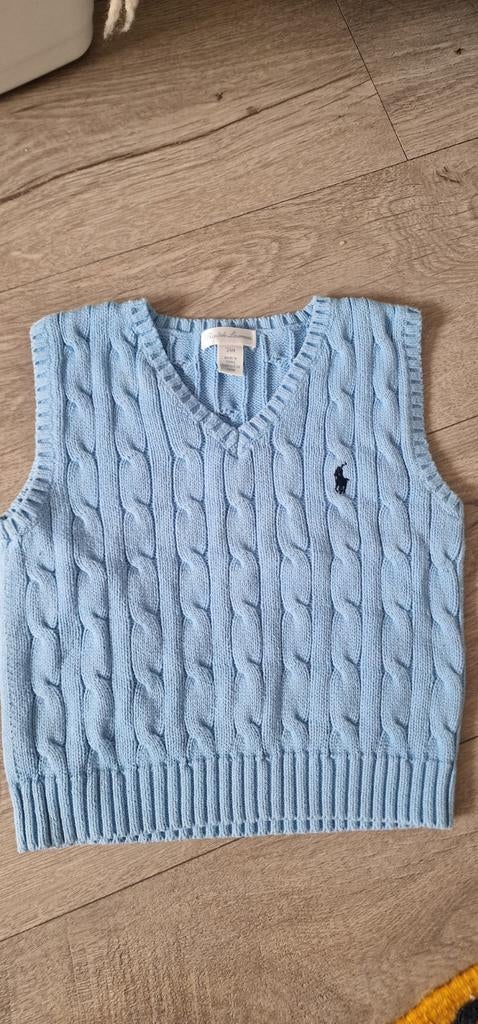 Ralph Lauren baby trui/gilet - lichtblauw - 24M, Ophalen of Verzenden, Zo goed als nieuw, Ralph Lauren, Jongetje of Meisje