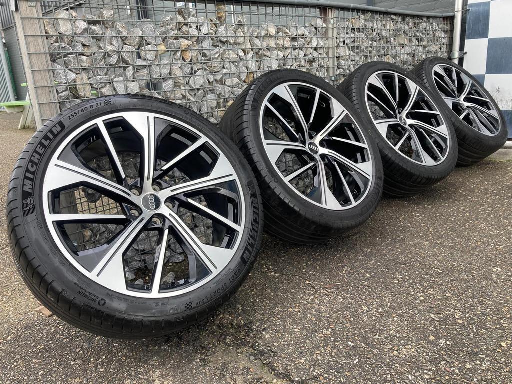 21 inch Audi Q5 SQ5 velgen 5x112 + Michelin pilot sport 4s, 255 mm, Banden en Velgen, Nieuw, Zomerbanden