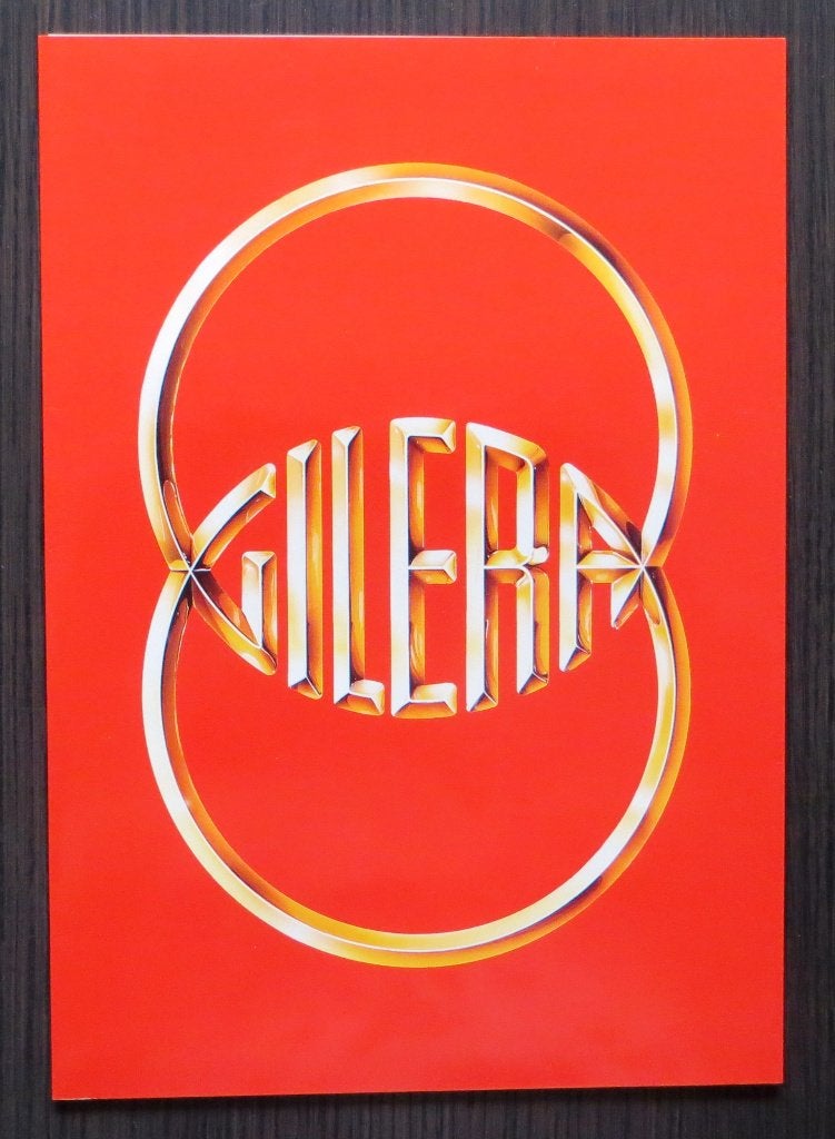 Folder Gilera Saturno 500 Bialbero - circa 1988 - 8 blz, Verzenden, Overige merken
