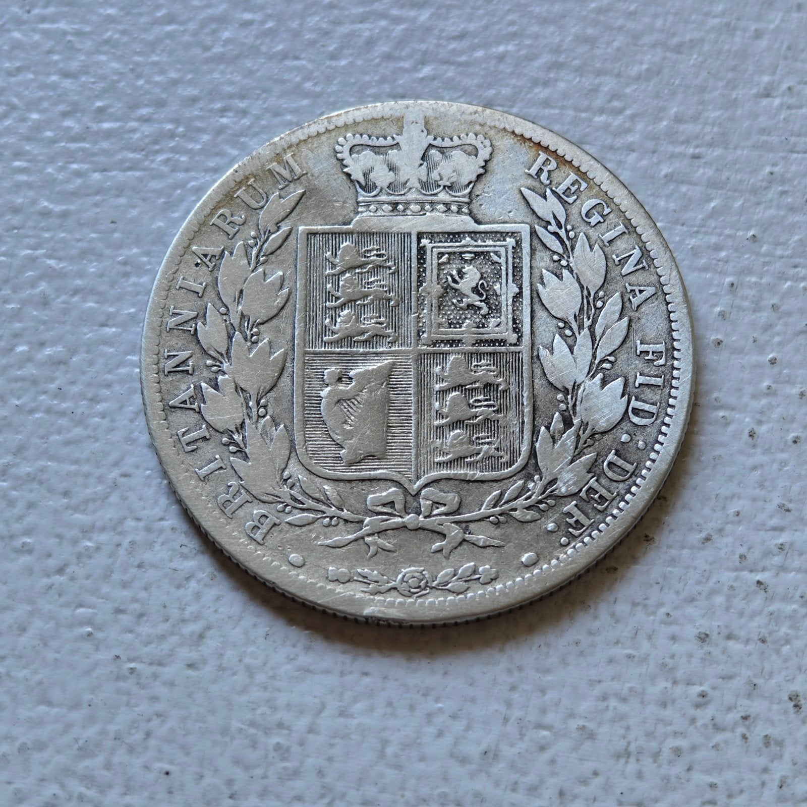 Groot Brittannië 1/2 crown 1884, Postzegels en Munten, Ophalen of Verzenden