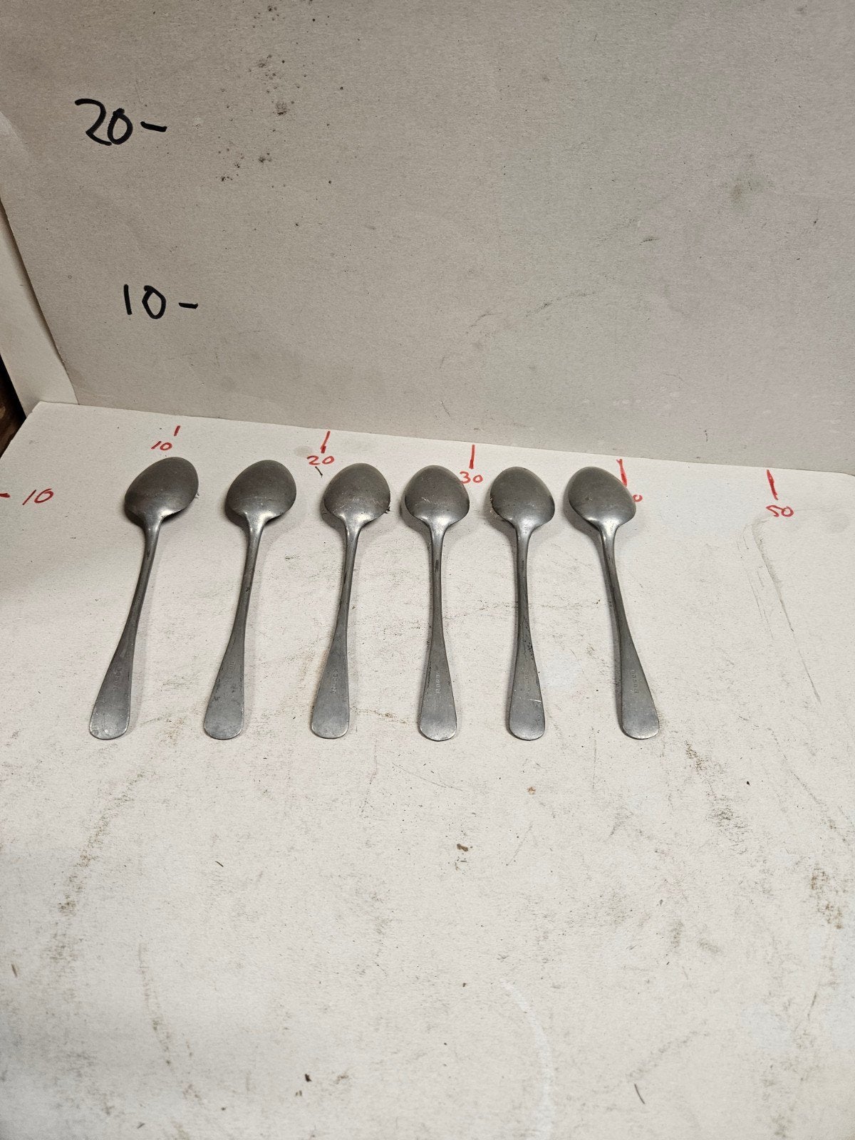 Set van 6 verzilverde lepelsm, Ophalen of Verzenden