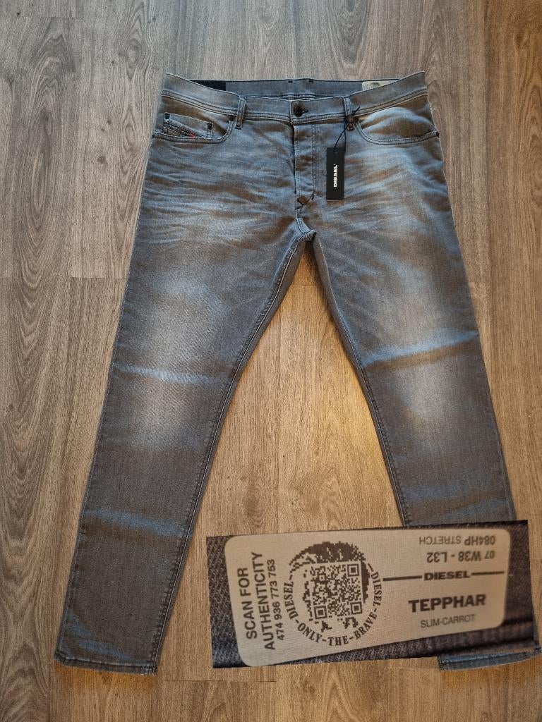 NIEUWE - Diesel TEPPHAR W38 L32 = 38x32 -slim carrot #D3154, W36 - W38 (confectie 52/54), Diesel, Diesel, Nieuw