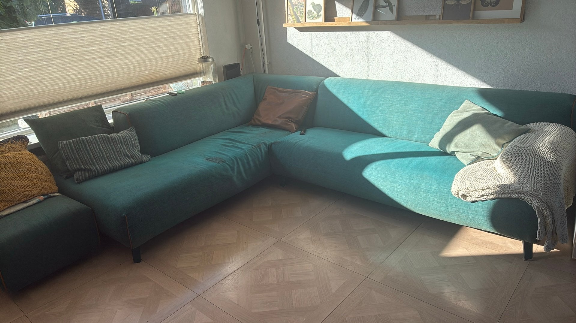 Hoekbank, Ophalen, Gebruikt, Stof, Design