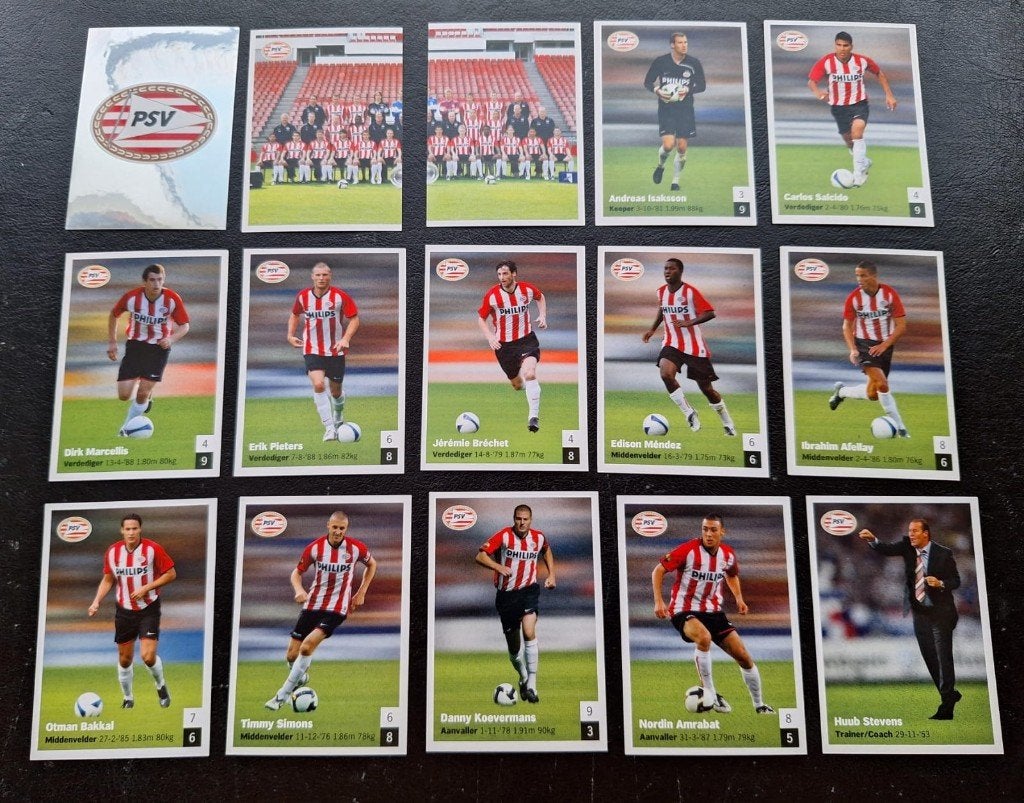 Complete set stickers PSV 2008-09, Verzamelen, Sportartikelen en Voetbal, Ophalen of Verzenden, Zo goed als nieuw, PSV, Poster, Plaatje of Sticker