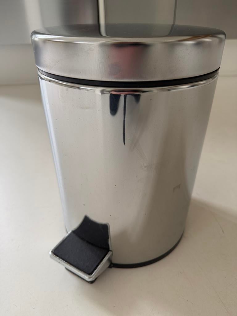 kleine pedaalemmer Brabantia | chroom, Overige materialen, Gebruikt, Met pedaal, Ophalen of Verzenden