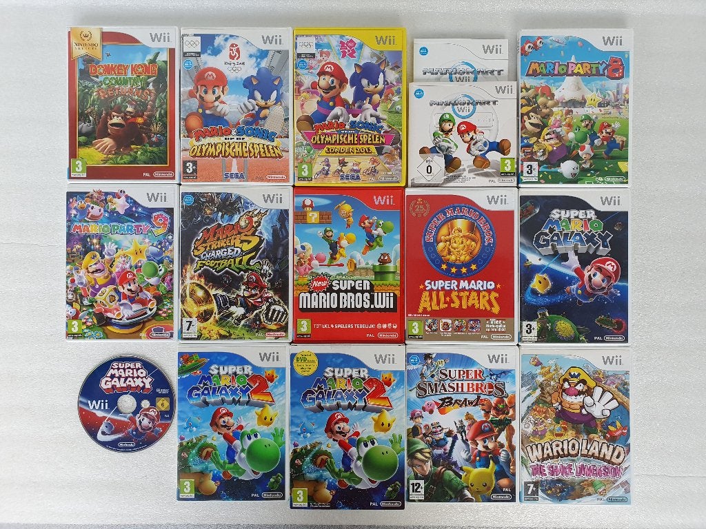 Nintendo Wii Mario Games, Spelcomputers en Games, Avontuur en Actie, Gebruikt, Ophalen of Verzenden, 3 spelers of meer