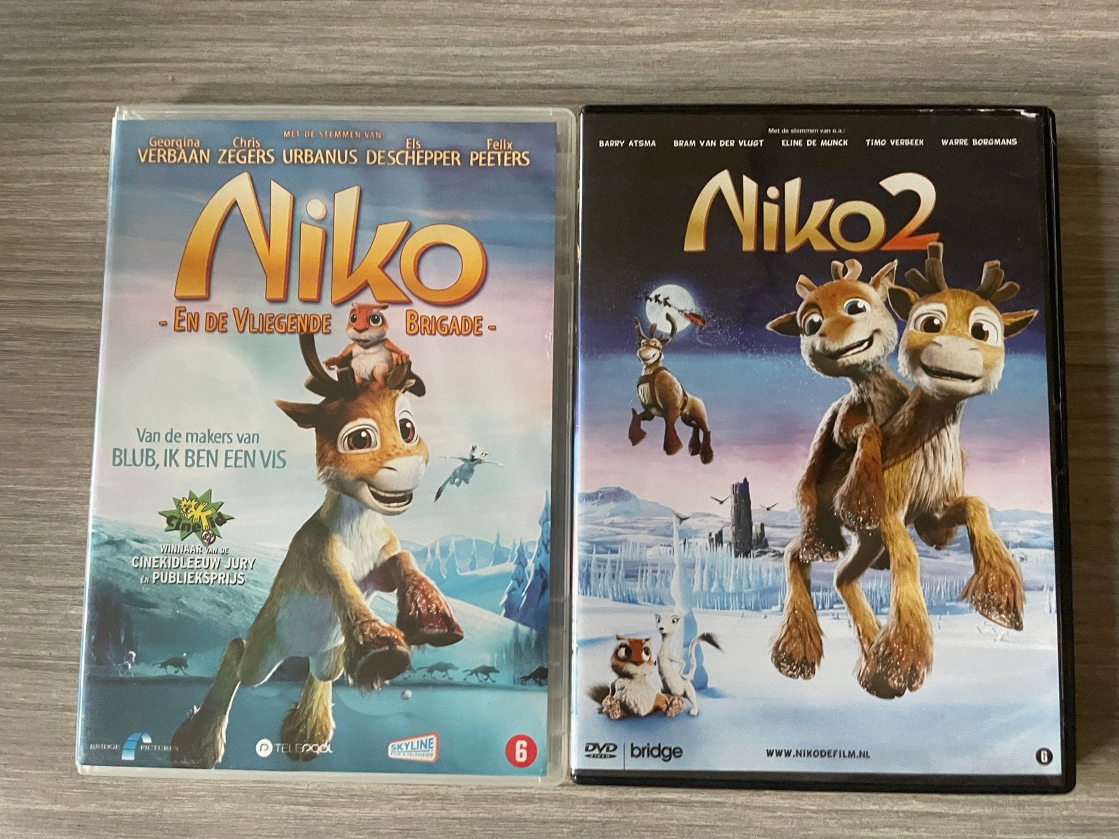 Niko & Niko 2 - De Vliegende Brigade DVD Boxset, Cd's en Dvd's, Animatie, Alle leeftijden, Zo goed als nieuw, Film