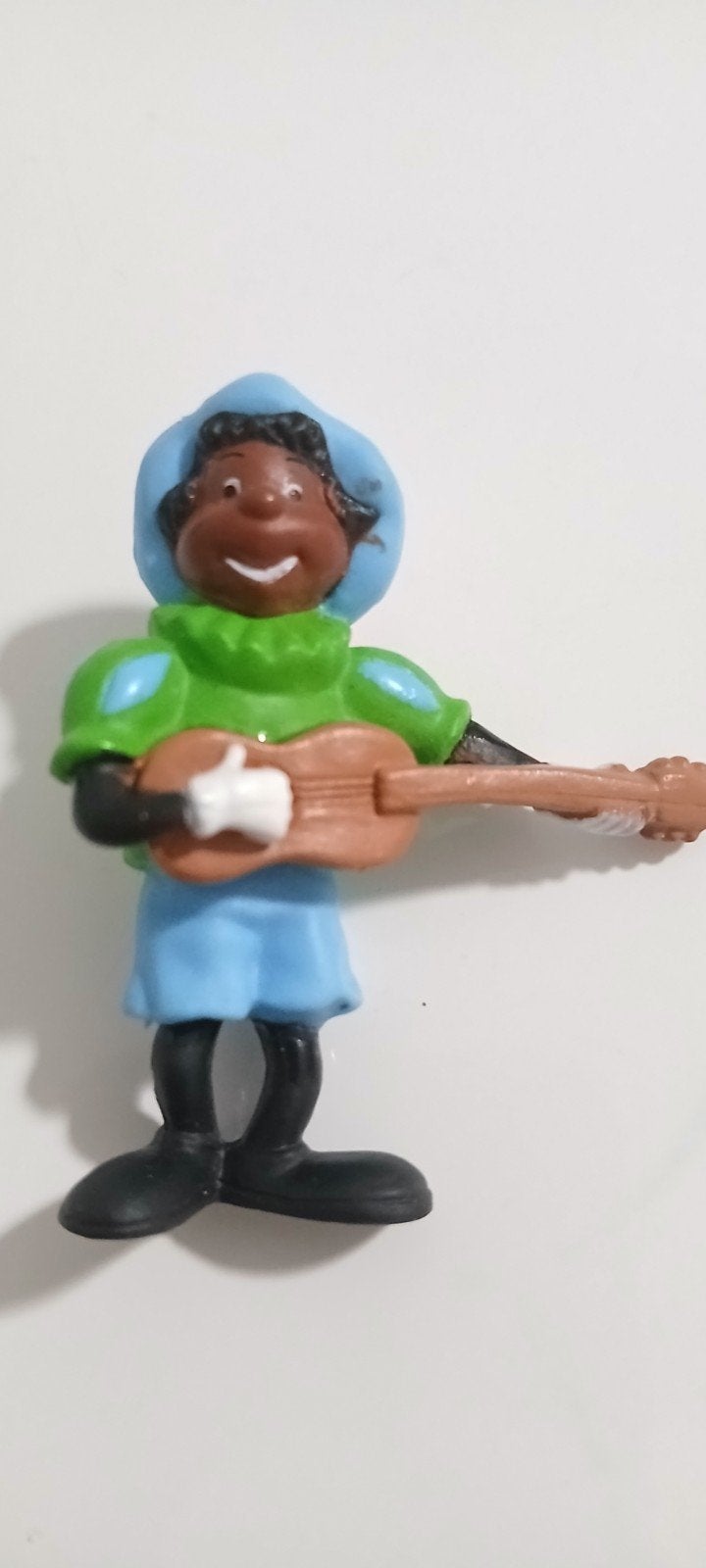 Vintage Zwarte Piet figuur met gitaar, Ophalen of Verzenden, Gebruikt