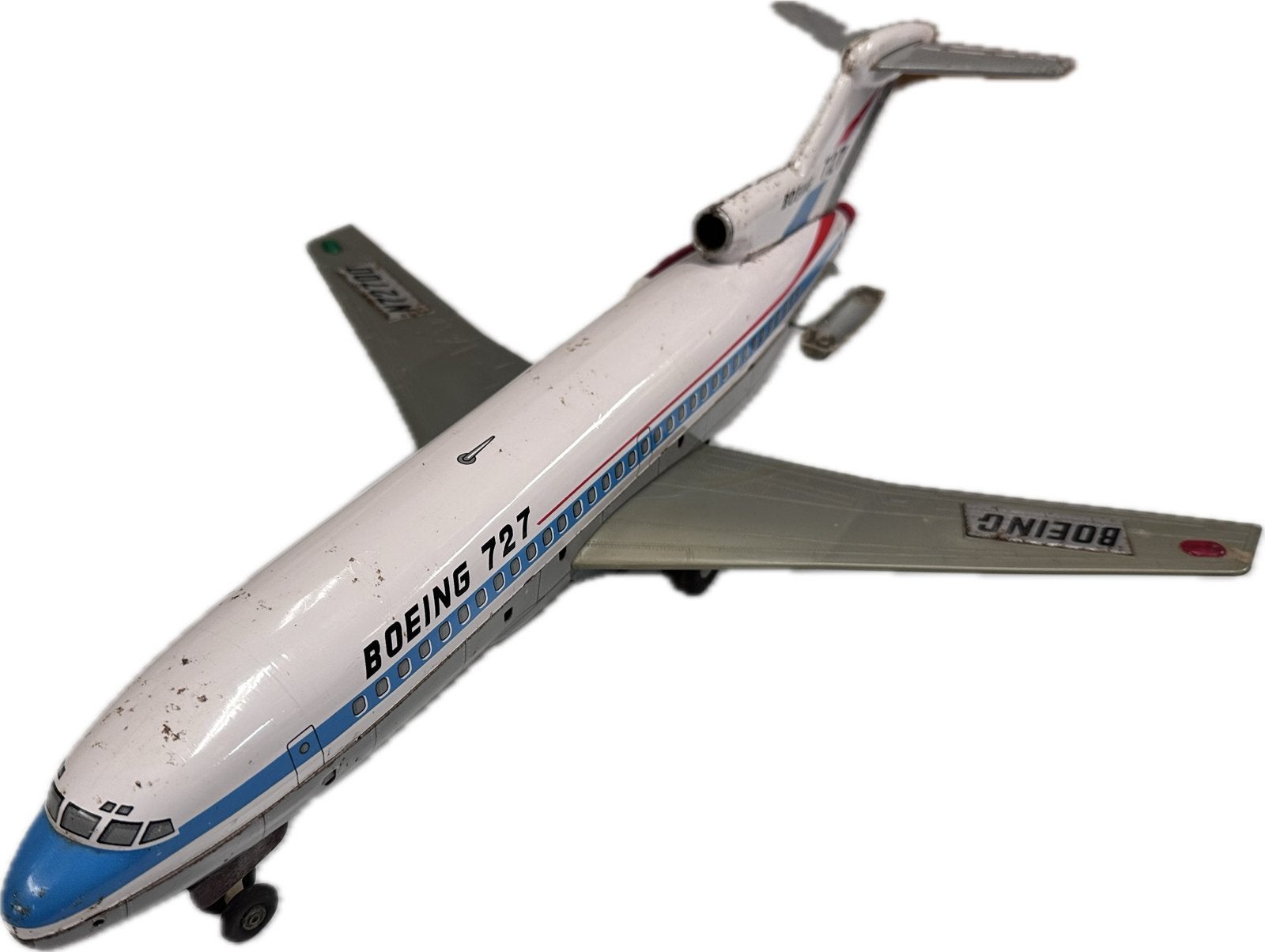 Vintage Modern Toys Boeing 727 Vliegtuig - Made in Japan, Ophalen of Verzenden