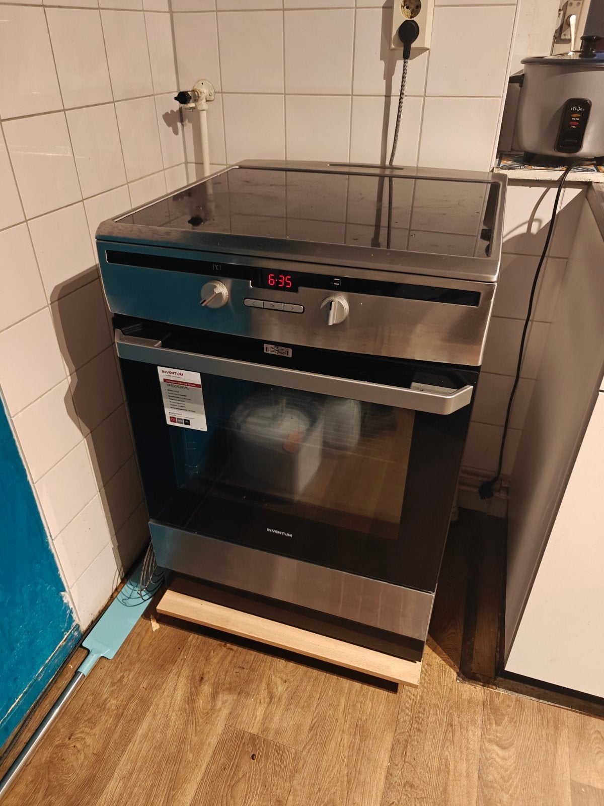 Inventum VFI6042RVS Vrijstaand Inductie Fornuis, Ophalen, Gebruikt, 60 cm of meer, 4 kookzones