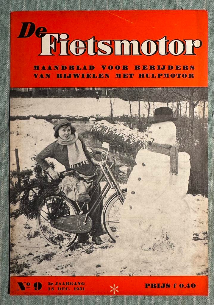 Knipsel Fietsmotor 1951 Eysink, Verzamelen, Verzenden, Gebruikt, Motoren
