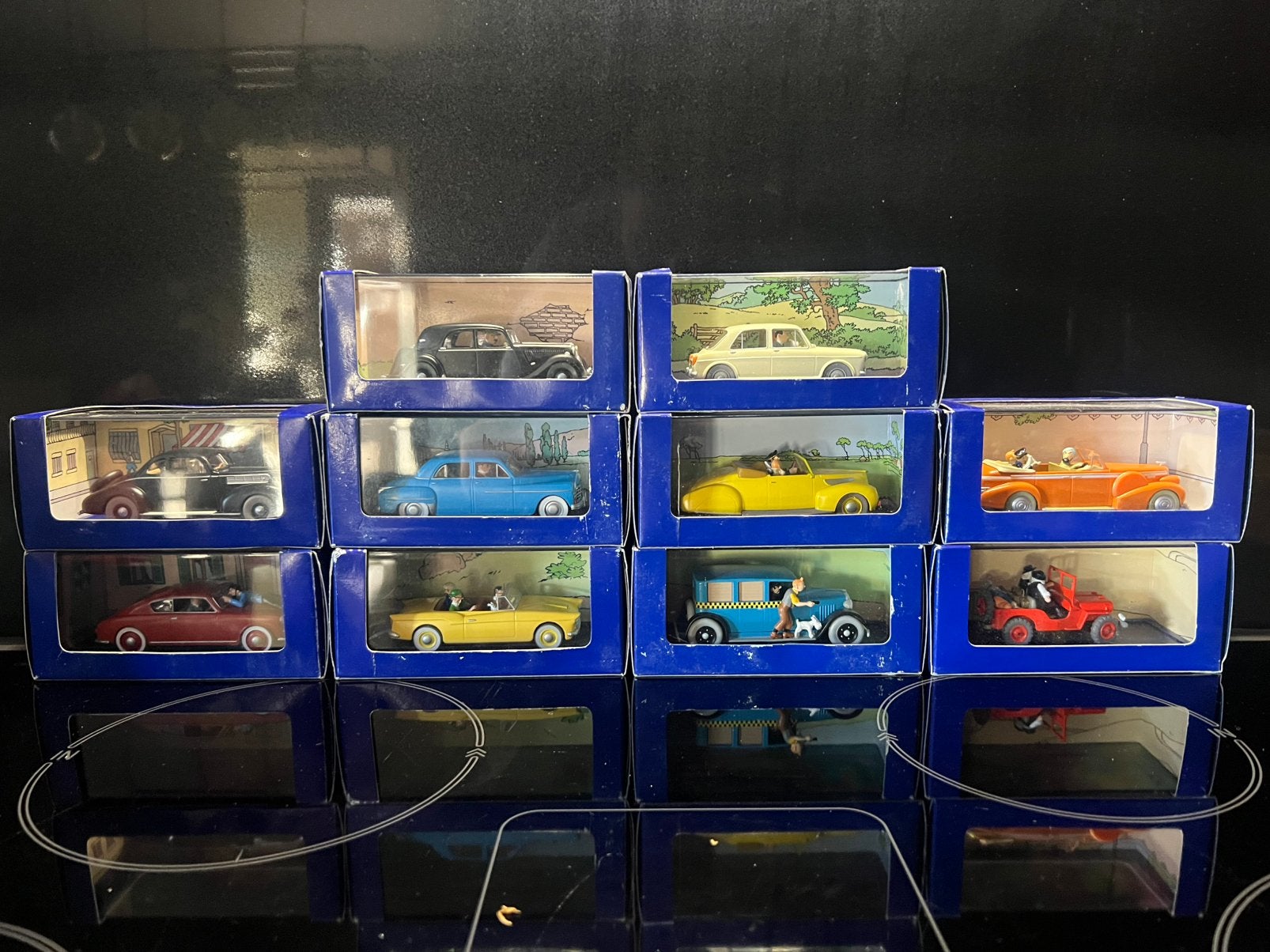 Tin tin kuifje 10 stuks met certificaat, Ophalen of Verzenden, Zo goed als nieuw, Bus of Vrachtwagen
