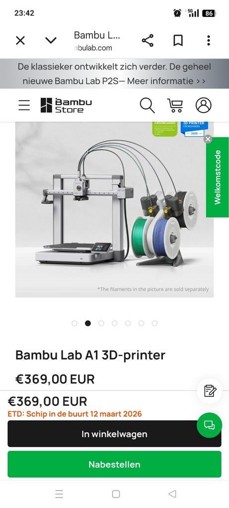 Gezocht Bambu Lab A1 Combo 3D-printer, Computers en Software, Ophalen of Verzenden