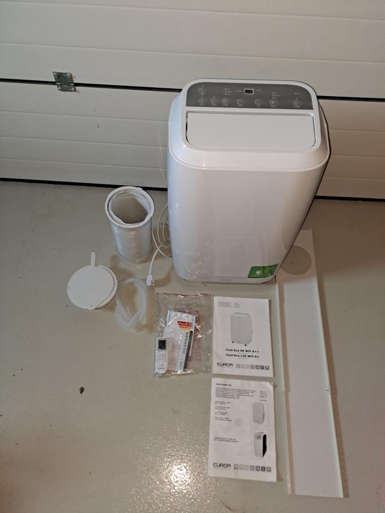 Mobiele Airco Eurom, Witgoed en Apparatuur, Airco's, Minder dan 60 m³, 3 snelheden of meer, Ophalen of Verzenden, Zo goed als nieuw
