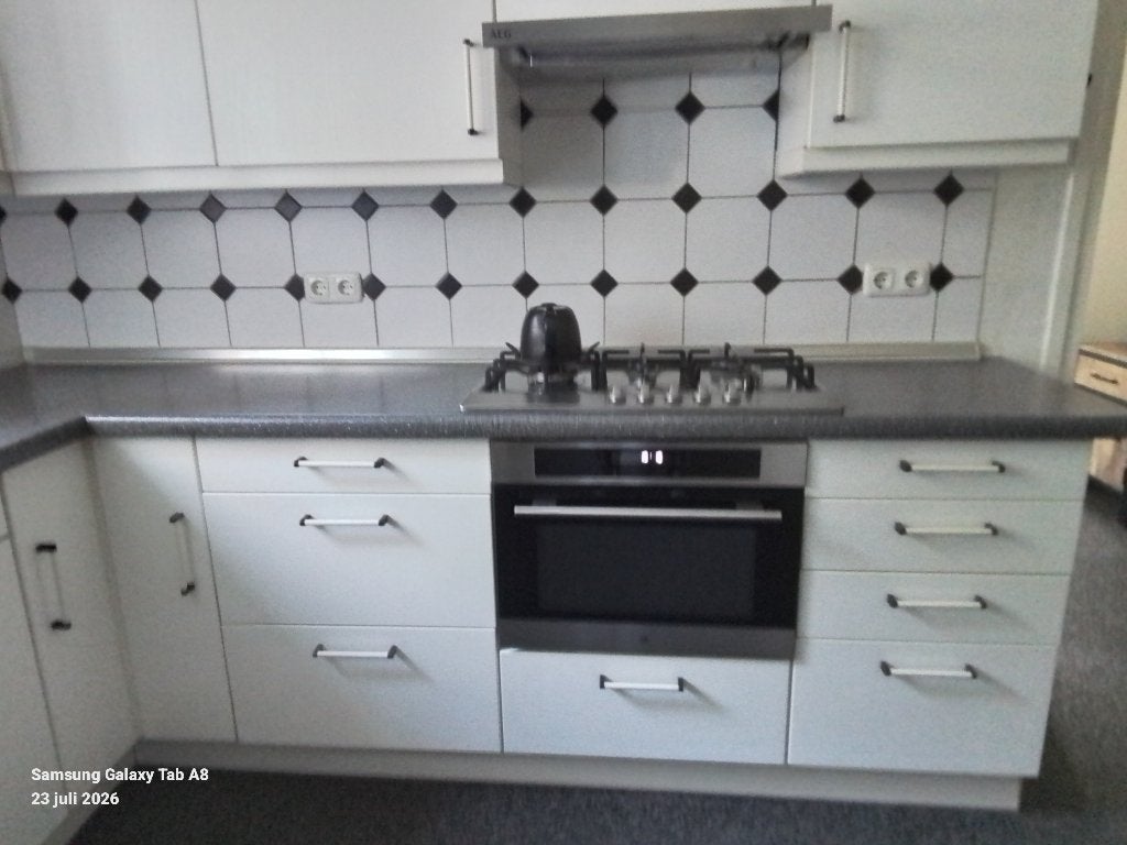 Goed onderhouden keuken, Huis en Inrichting, Keuken | Complete keukens, Ophalen, Gebruikt, Wit, Hoekkeuken